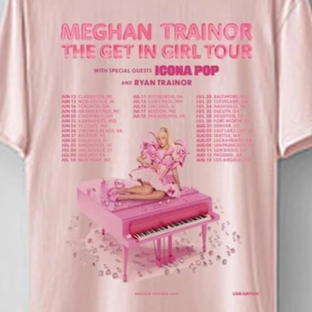 Meghan Trainor The Get In Girl Tour 2026 North America T-Shirt 166 - Picture 3 of 6